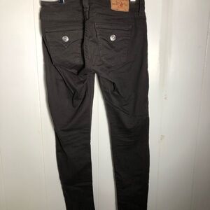 Women’s or Girls Black Misty True Religion Jeans. Size 26.
